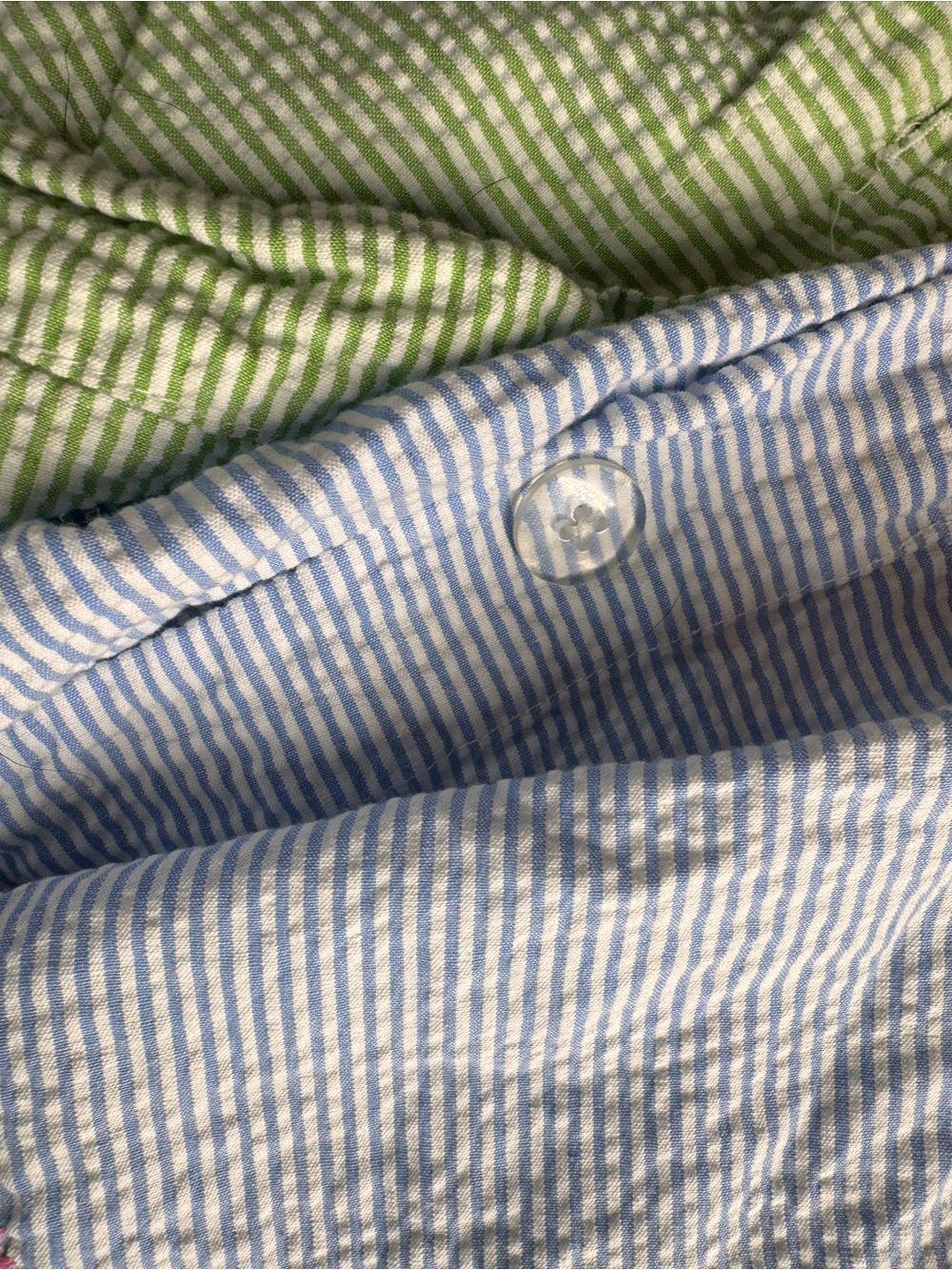 Pottery Barn Kids Seersucker and embroidery full/queen duvet cover - Picture 4 of 6